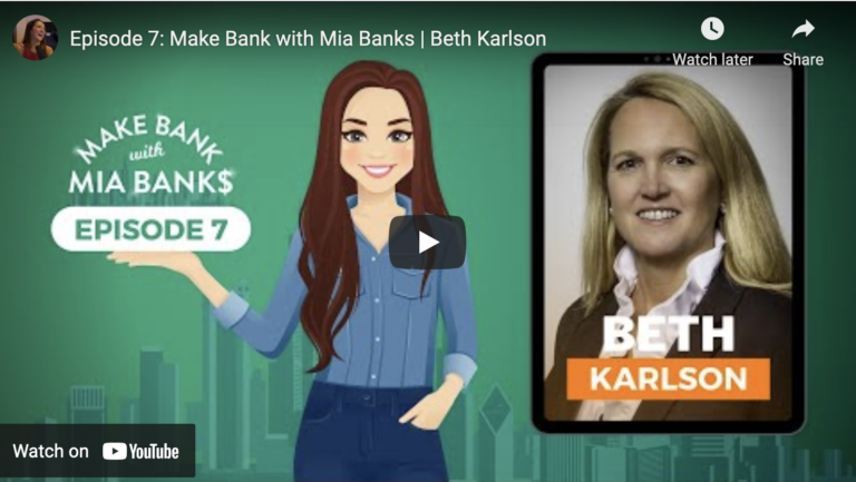 Interview with Beth Karlson Make Bank with Mia Banks